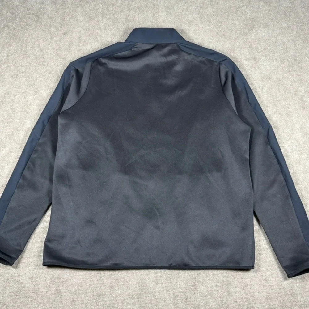 Theory Full Zip Performance Scuba Soft Jacket Black Navy Blue Men's‎ Size XXL